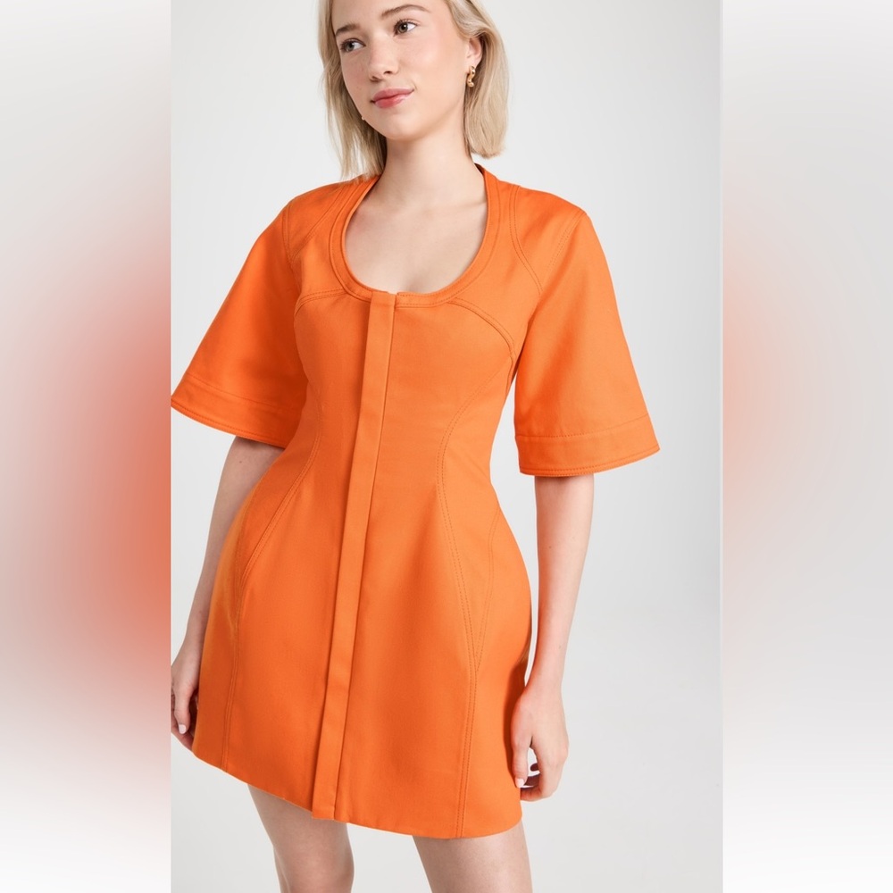 NWT Rosie Assoulin U Turn Dress in Orange